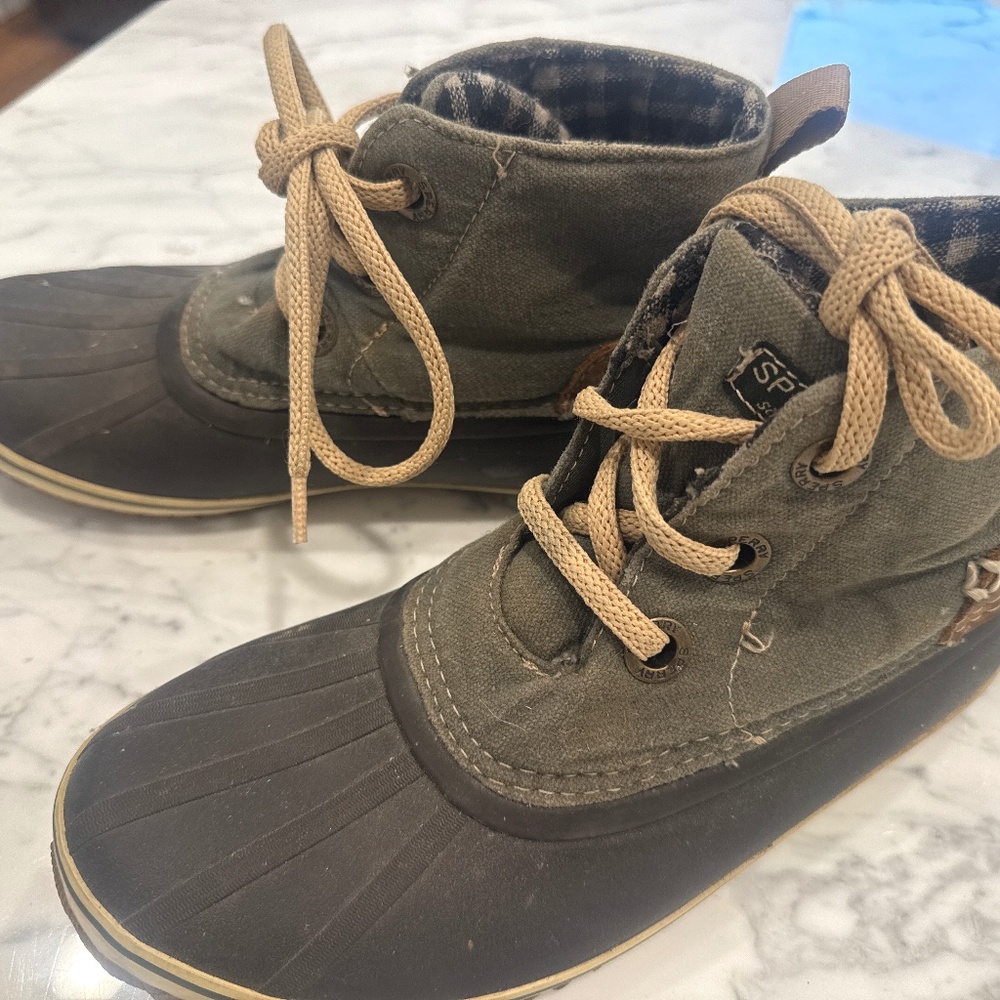 Sperry Womens ankle Duck boots rain booties